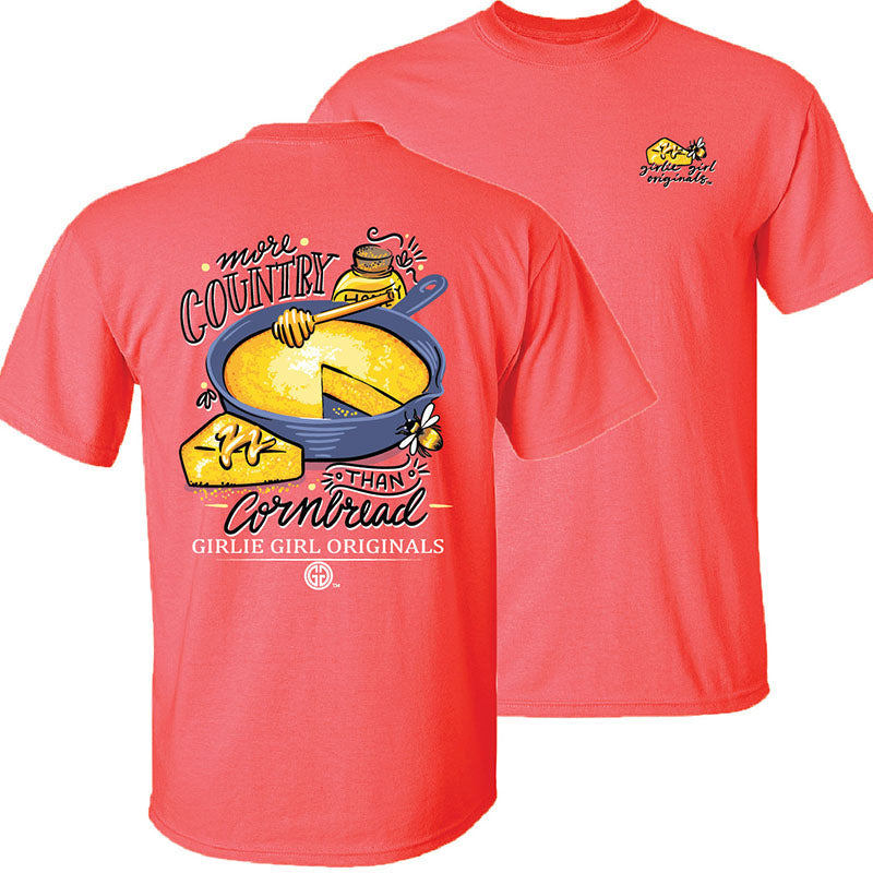 Girlie Girl Originals More Country Than Cornbread - Adult & Kids T-Shirts, Sweatshirts & Hoodies apparel design preview 2