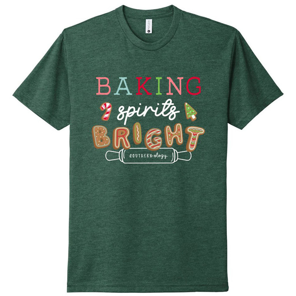 Southernology Baking Spirits Bright Holiday Canvas - Adult & Kids T-Shirts, Sweatshirts & Hoodies apparel design preview 2