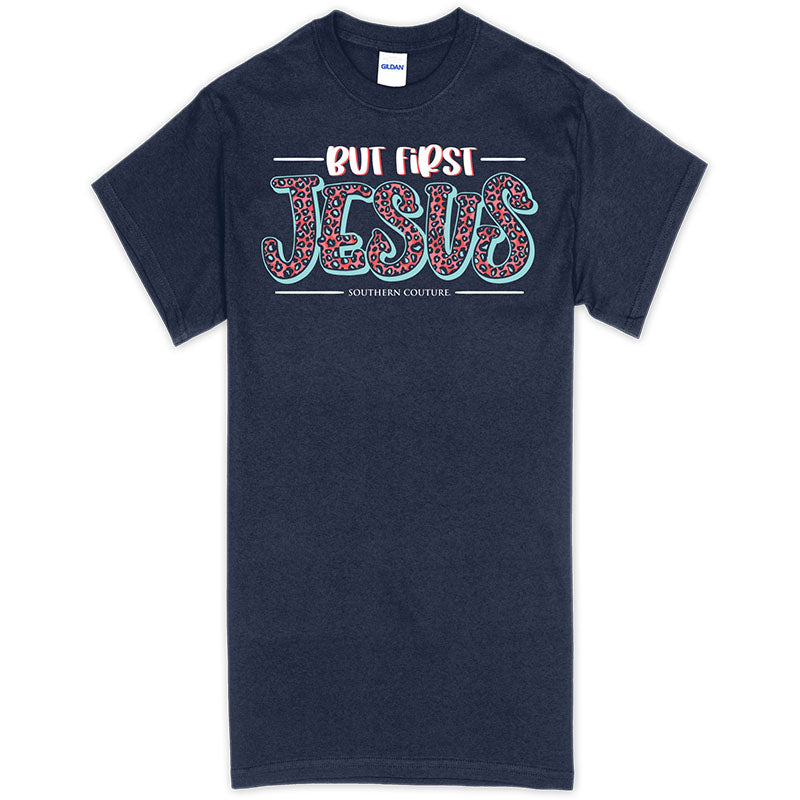 Southern Couture But First Jesus Classic - Adult & Kids T-Shirts, Sweatshirts & Hoodies apparel design preview 1
