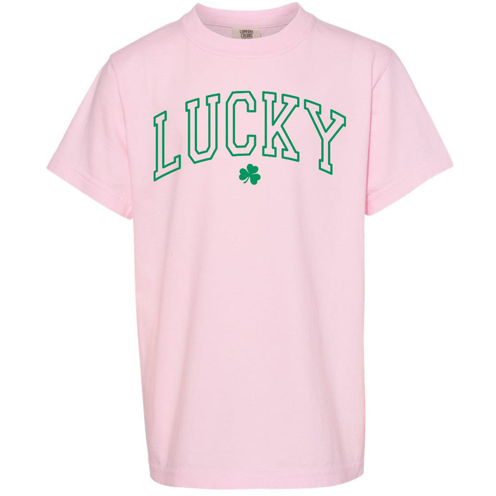 Southernology Lucky Irish Varsity Puff Comfort Colors - Adult & Kids T-Shirts, Sweatshirts & Hoodies apparel design preview 2