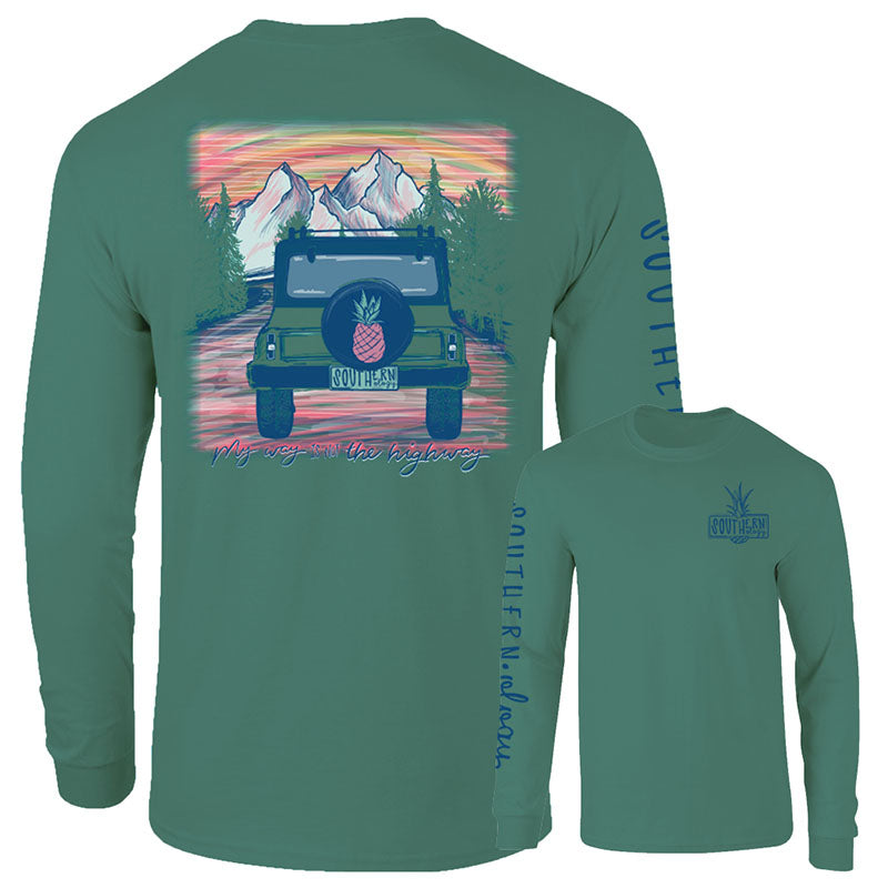 Southernology My Way is Not the Highway Comfort - Adult & Kids T-Shirts, Sweatshirts & Hoodies apparel design preview 1