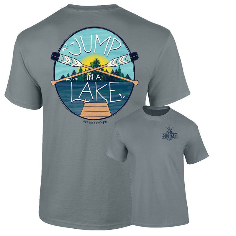 Sale Southernology Preppy Jump in a Lake Paddle - Adult & Kids T-Shirts, Sweatshirts & Hoodies apparel design preview 1