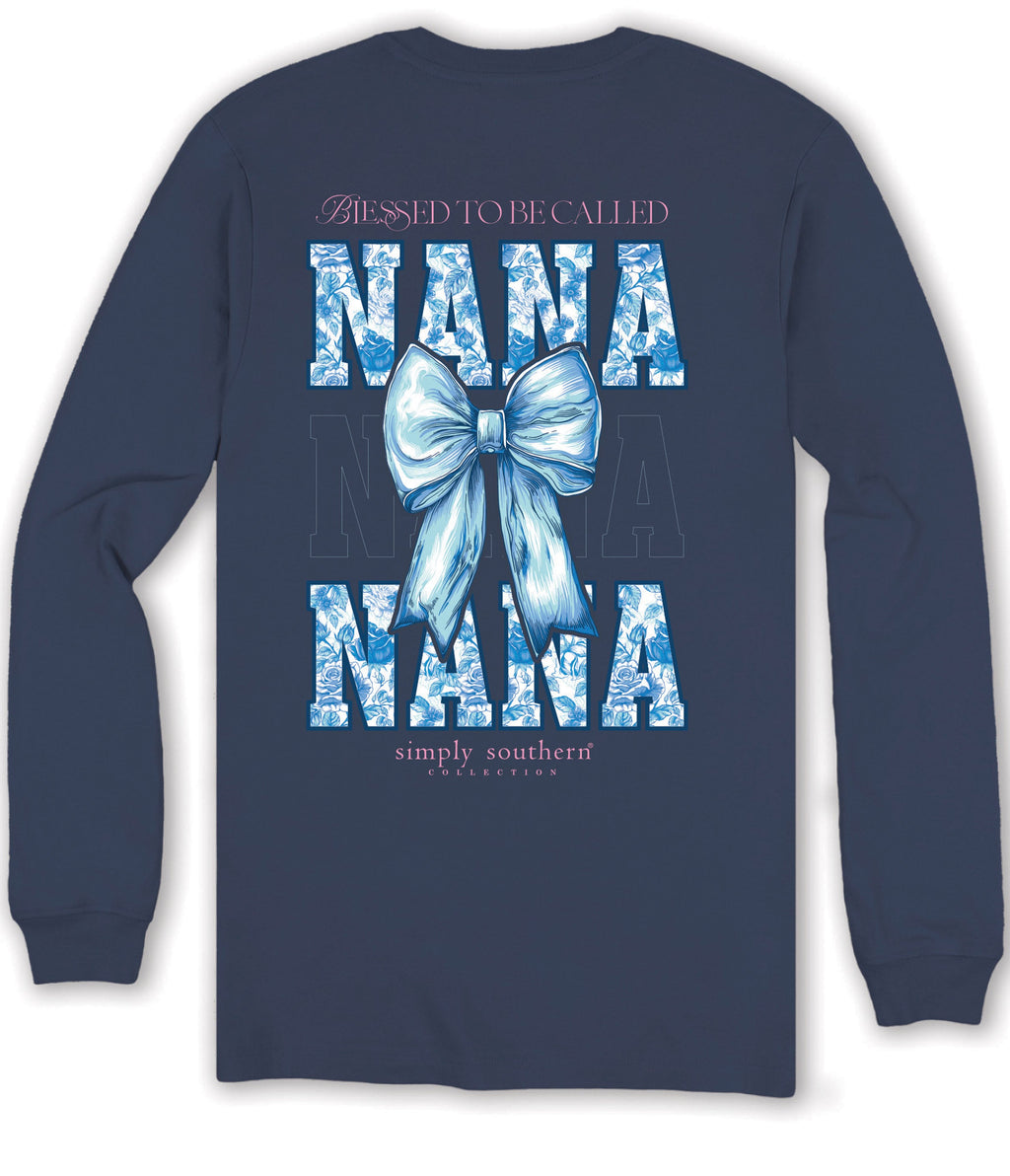 Simply Southern Blessed Nana Bow - Adult & Kids T-Shirts, Sweatshirts & Hoodies apparel design preview 1