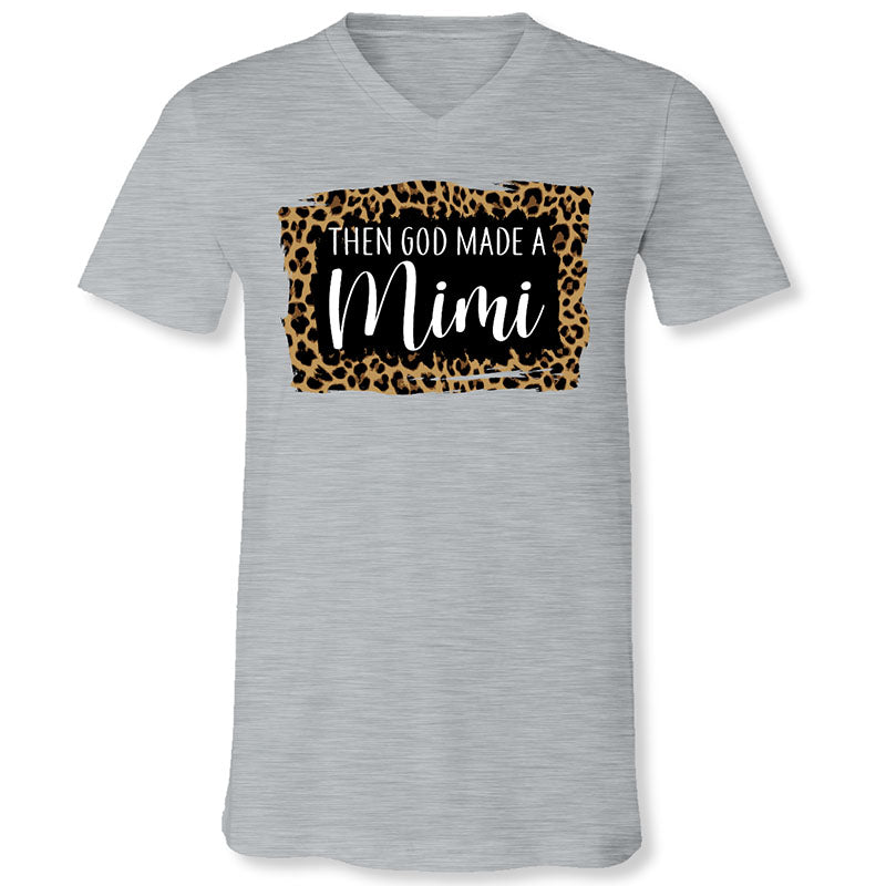 Sassy Frass God Made A Mimi Canvas V-neck - Adult & Kids T-Shirts, Sweatshirts & Hoodies apparel design preview 1
