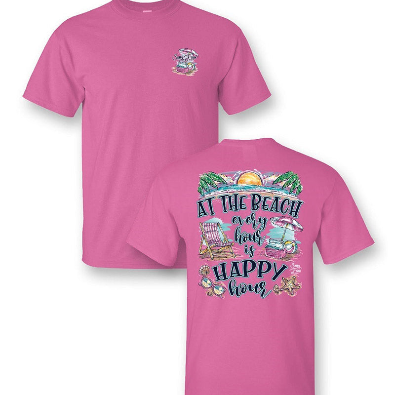 SALE Sassy Frass At the Beach Every Hour is Happy - Adult & Kids T-Shirts, Sweatshirts & Hoodies apparel design preview 1