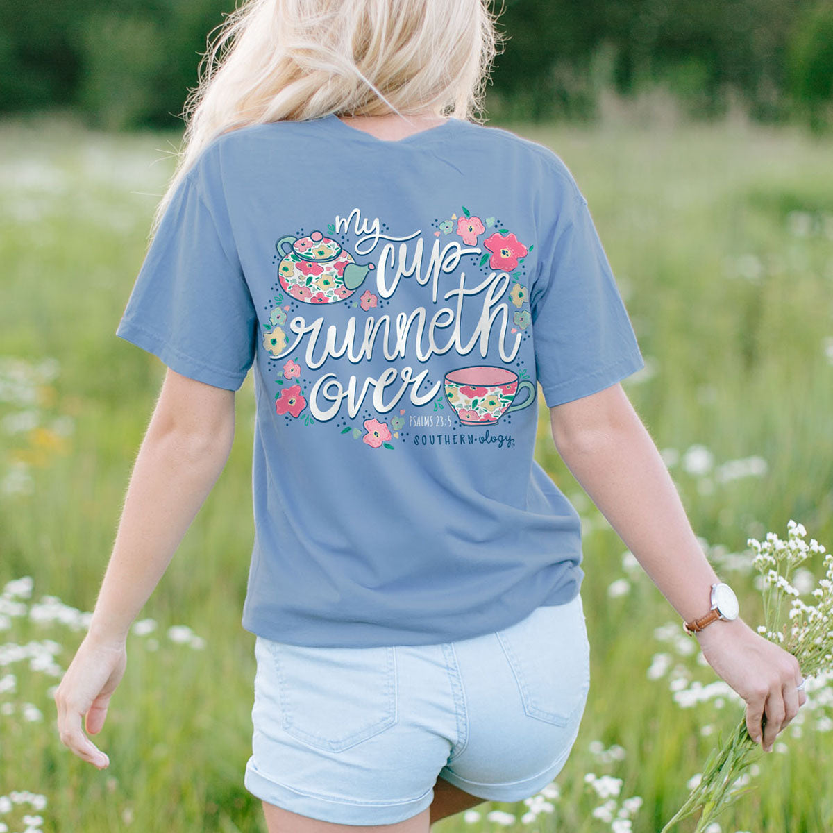 Southernology Cup Runneth Over Comfort Colors - Adult & Kids T-Shirts, Sweatshirts & Hoodies apparel design preview 1