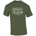 Southernology Cross Grace Wins Comfort Colors - Adult & Kids T-Shirts, Sweatshirts & Hoodies apparel design preview 1