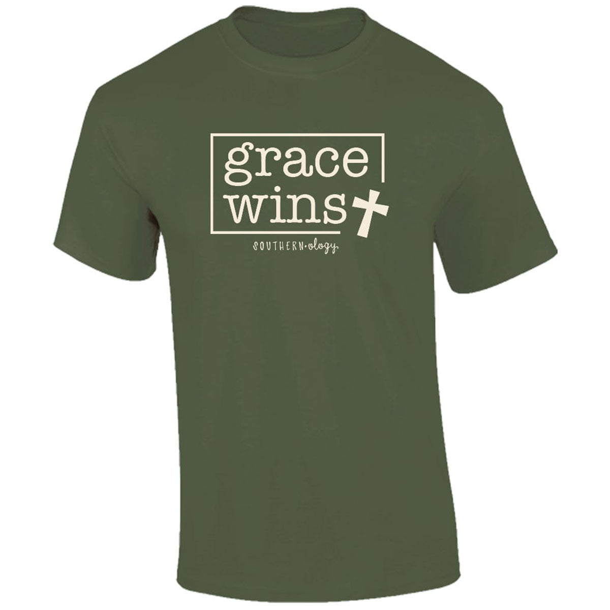 Southernology Cross Grace Wins Comfort Colors - Adult & Kids T-Shirts, Sweatshirts & Hoodies apparel design preview 1
