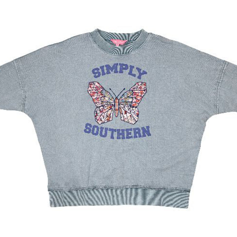 Simply Southern Distressed Butterfly Jersey - Adult & Kids T-Shirts, Sweatshirts & Hoodies apparel design preview 1