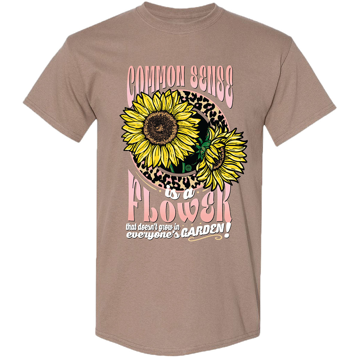 Girlie Girl Originals Common Sense Flower - Adult & Kids T-Shirts, Sweatshirts & Hoodies apparel design preview 1