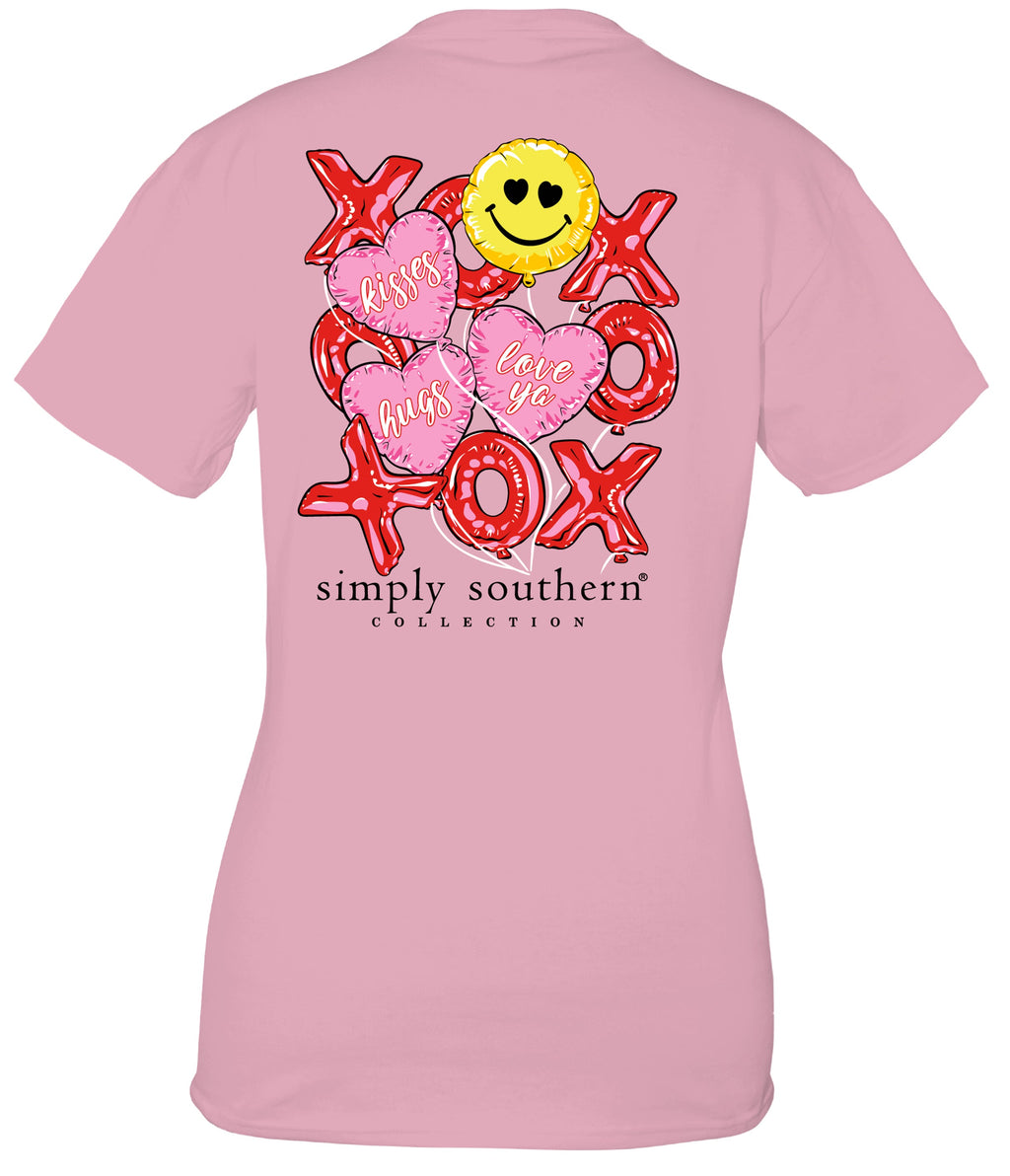 Simply Southern XOXO Balloons Valentines - Adult & Kids T-Shirts, Sweatshirts & Hoodies apparel design preview 1