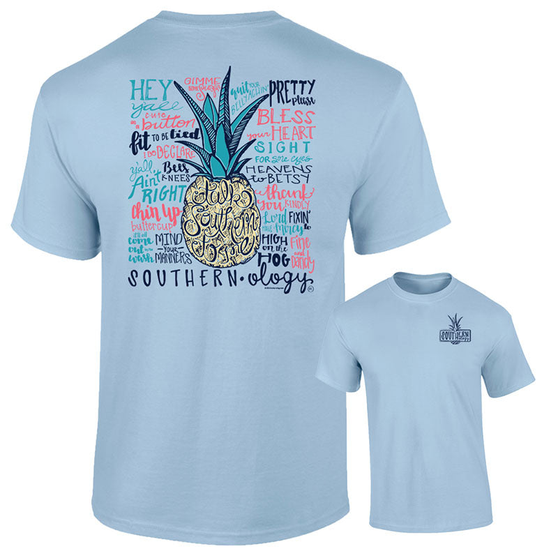 Sale Southernology Talk Southern to Me Pineapple - Adult & Kids T-Shirts, Sweatshirts & Hoodies apparel design preview 1