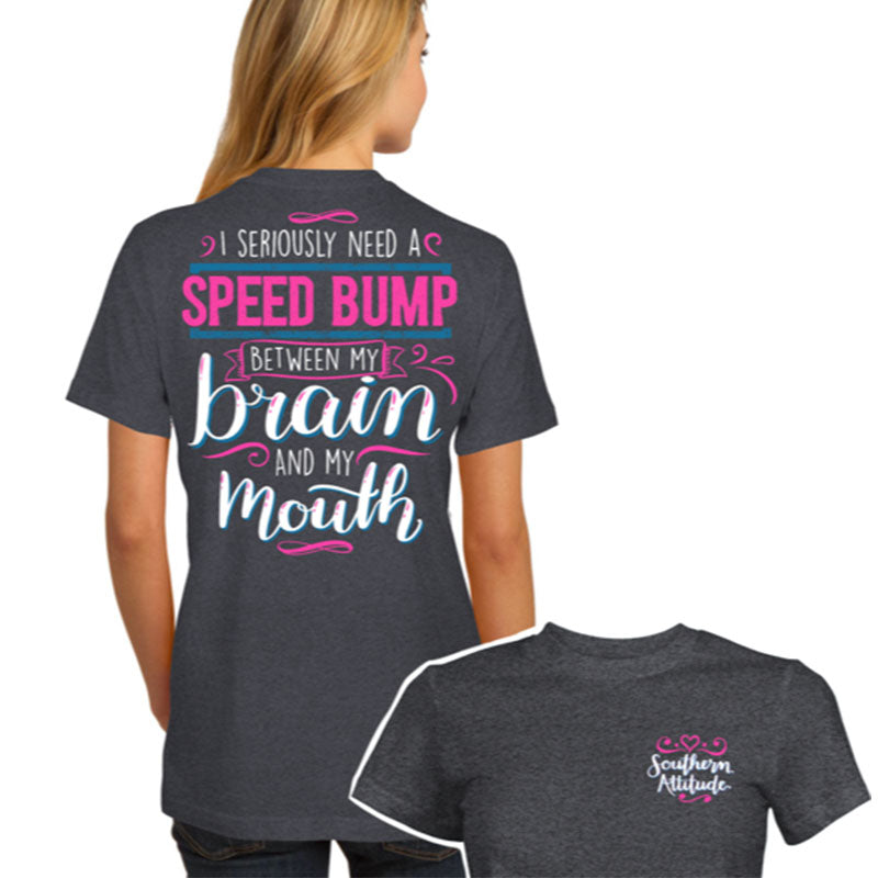 Southern Attitude Speed Bump Grey - Adult & Kids T-Shirts, Sweatshirts & Hoodies apparel design preview 2