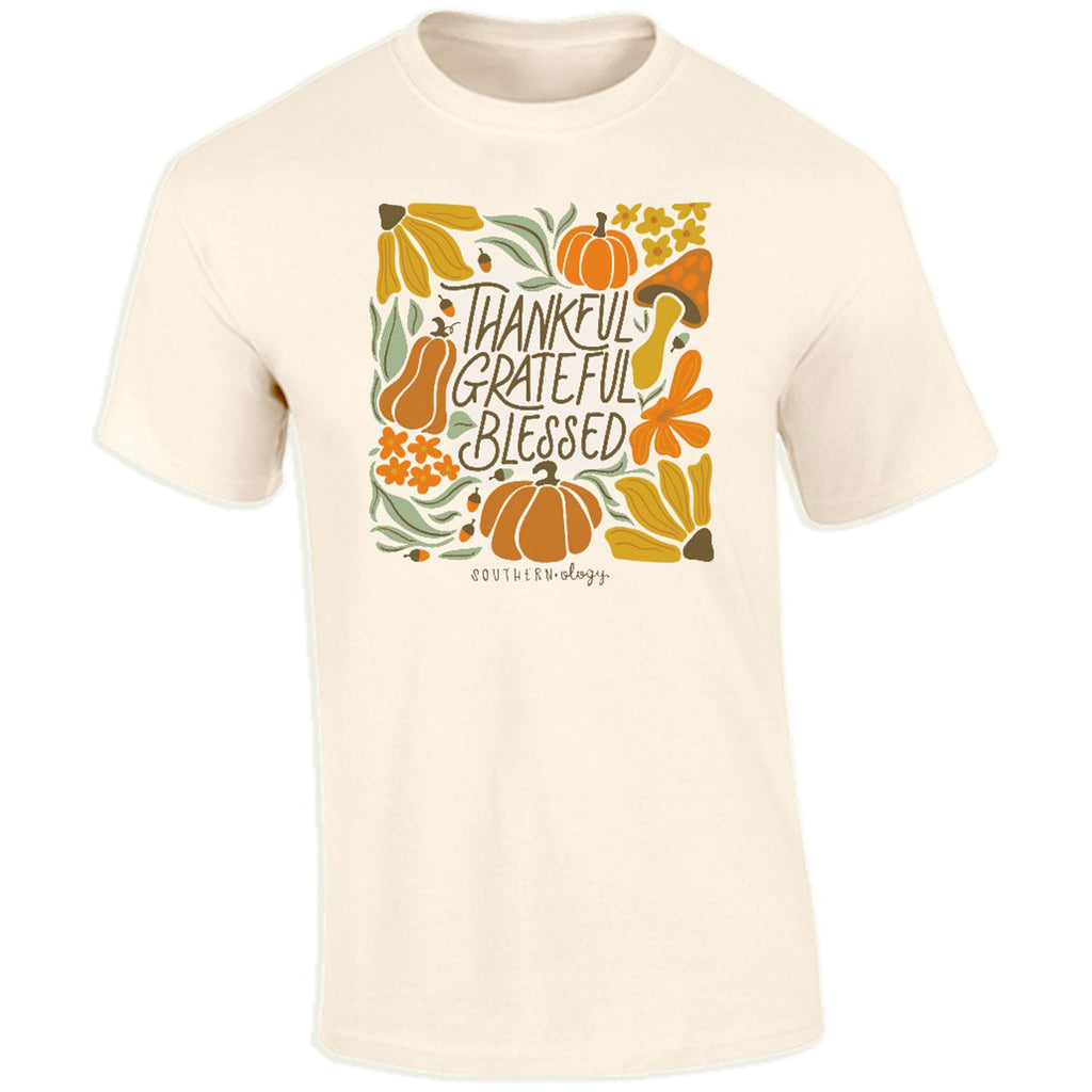Southernology Thankful Grateful Pumpkins Fall Comfort - Adult & Kids T-Shirts, Sweatshirts & Hoodies apparel design preview 2