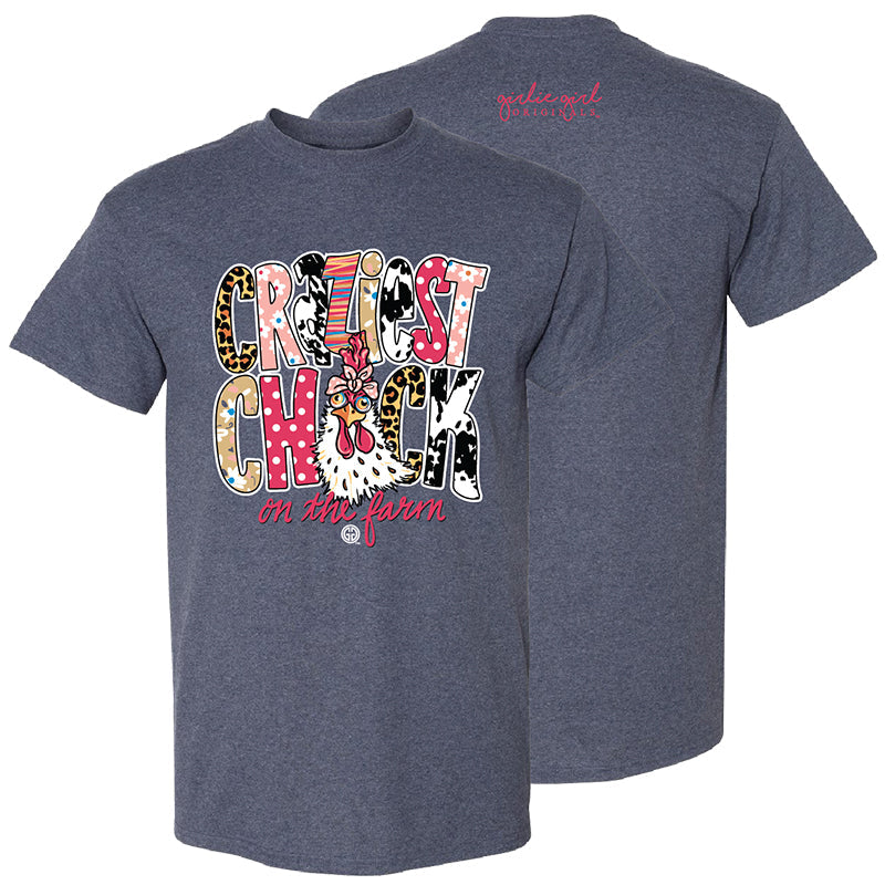 Girlie Girl Originals Craziest Chick Farm - Adult & Kids T-Shirts, Sweatshirts & Hoodies apparel design preview 2