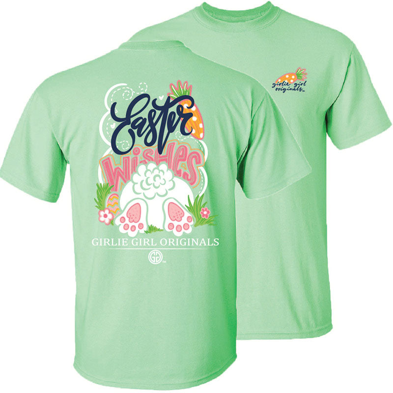 Girlie Girl Originals Easter Wishes Mint - Adult & Kids T-Shirts, Sweatshirts & Hoodies apparel design preview 1