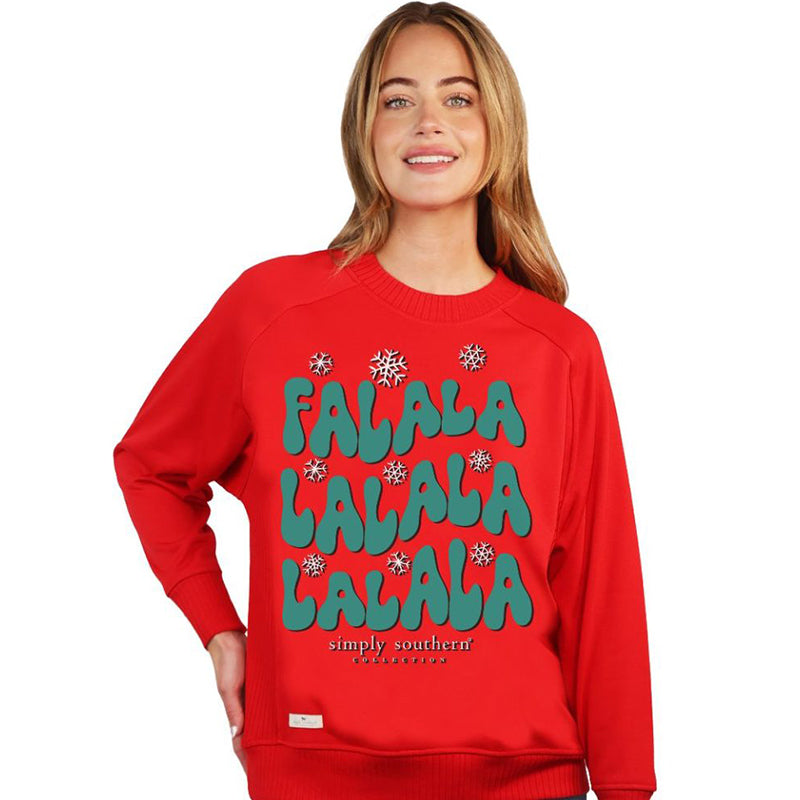 Simply Southern FALALA Holiday Crew - Adult & Kids T-Shirts, Sweatshirts & Hoodies apparel design preview 2