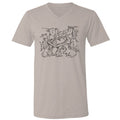 Sassy Frass Adore Him Holiday Nativity V-Neck Canvas - Adult & Kids T-Shirts, Sweatshirts & Hoodies apparel design preview 1