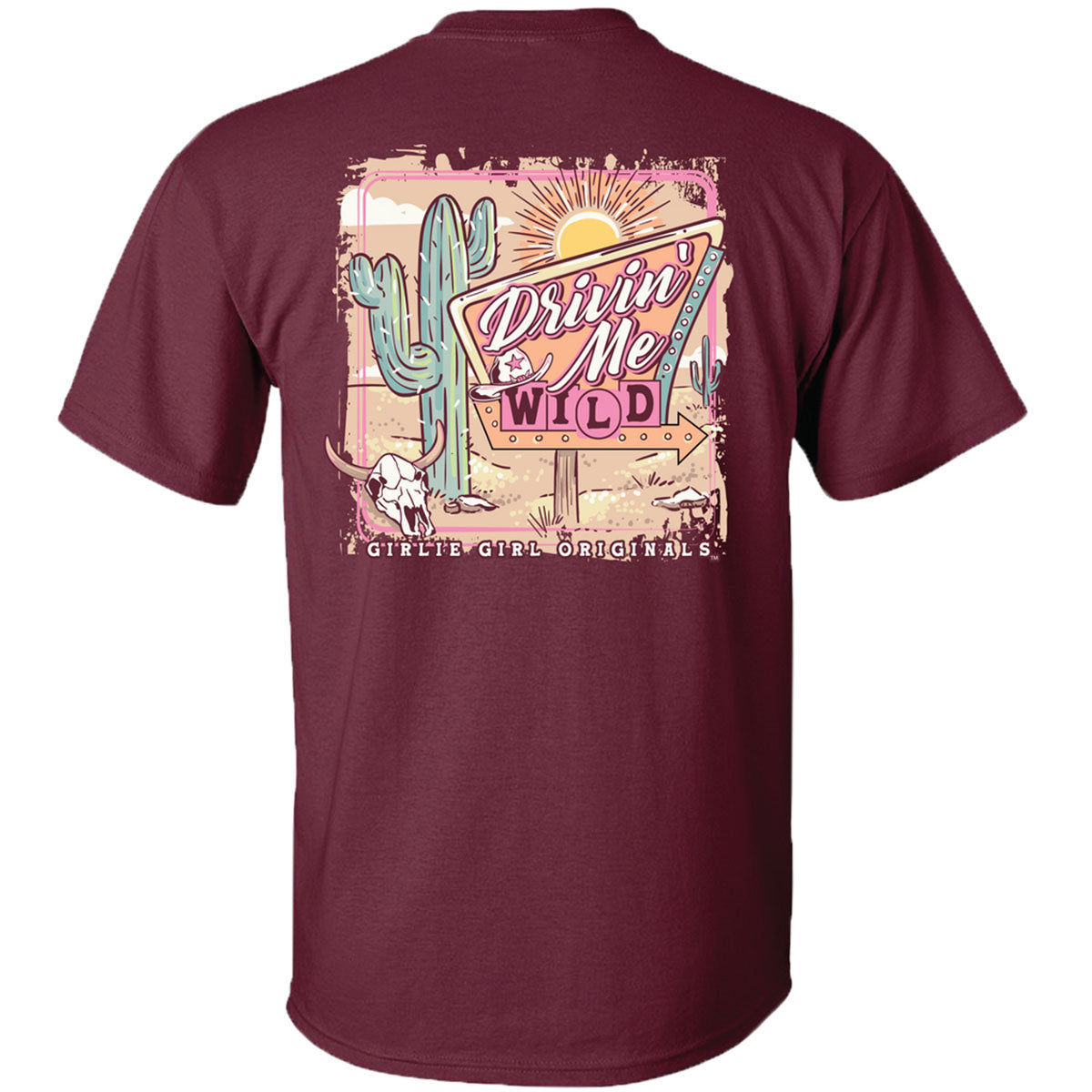Girlie Girl Originals Drivin Me Wild - Adult & Kids T-Shirts, Sweatshirts & Hoodies apparel design preview 2