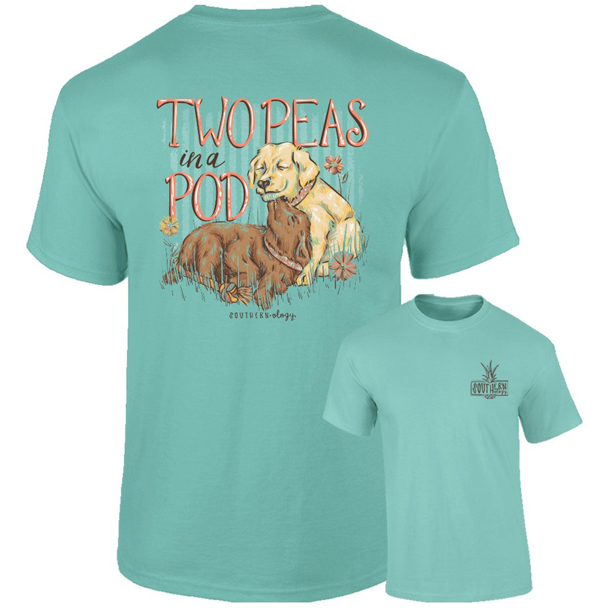 Southernology Two Peas in a Pod Comfort Colors - Adult & Kids T-Shirts, Sweatshirts & Hoodies apparel design preview 2