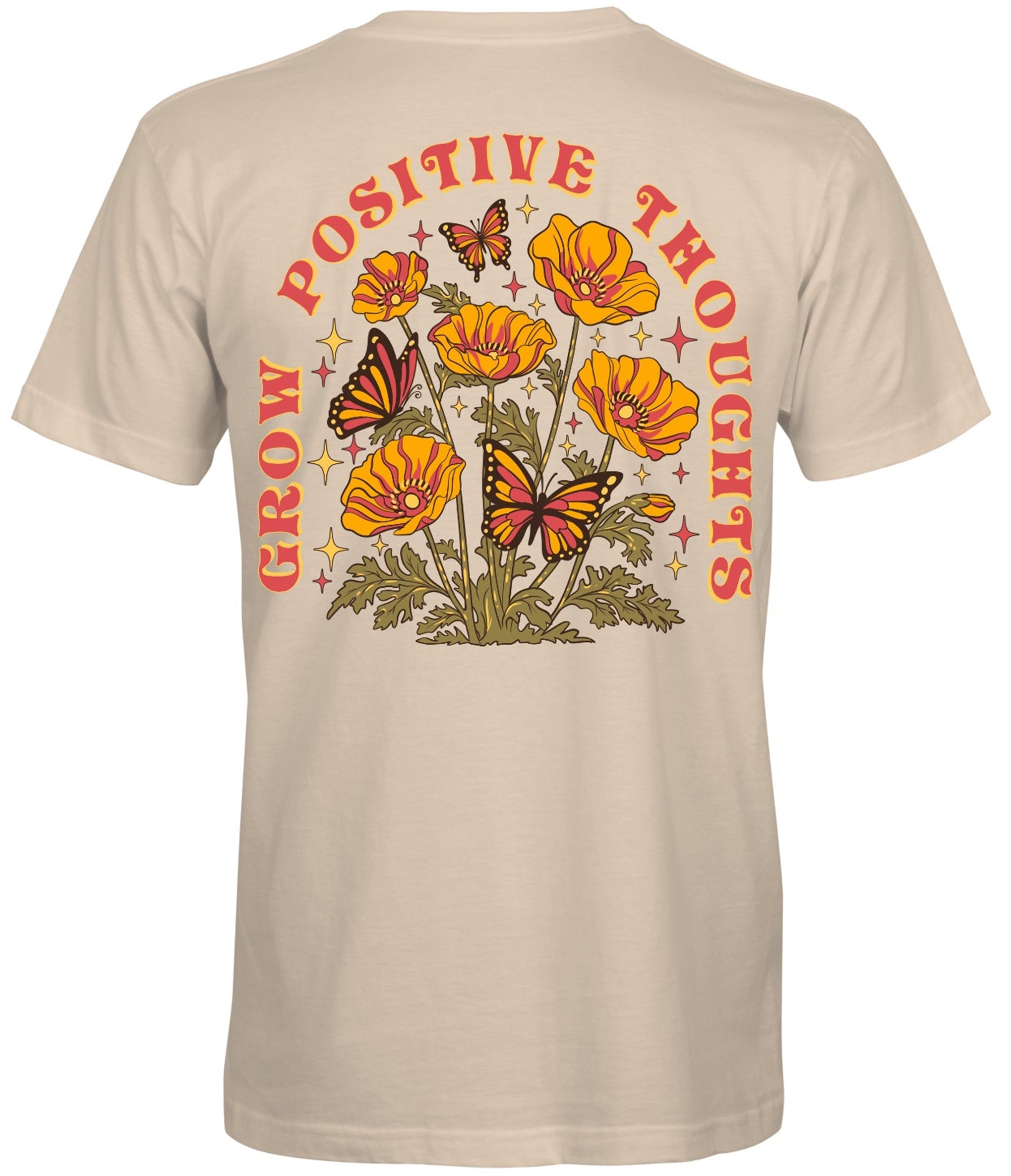 Southern Attitude Grow Positive Thoughts - Adult & Kids T-Shirts, Sweatshirts & Hoodies apparel design preview 1
