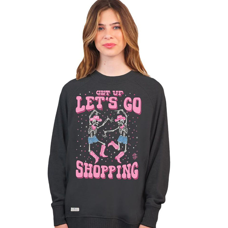 Simply Southern Let's Go Shopping Crew - Adult & Kids T-Shirts, Sweatshirts & Hoodies apparel design preview 1