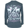 Southern Attitude Preppy 2 Goats Past Normal - Adult & Kids T-Shirts, Sweatshirts & Hoodies apparel design preview 1