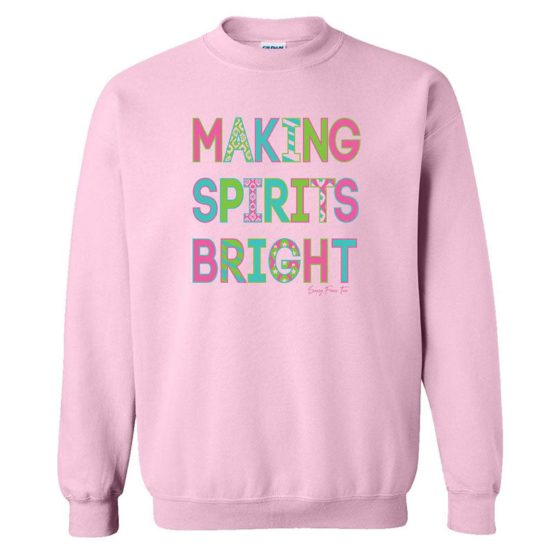 SALE Sassy Frass Making Spirits Bright Holiday - Adult & Kids T-Shirts, Sweatshirts & Hoodies apparel design preview 1