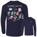 Southernology Ashton Brye Christmas Bucket List - Adult & Kids T-Shirts, Sweatshirts & Hoodies apparel design preview 1