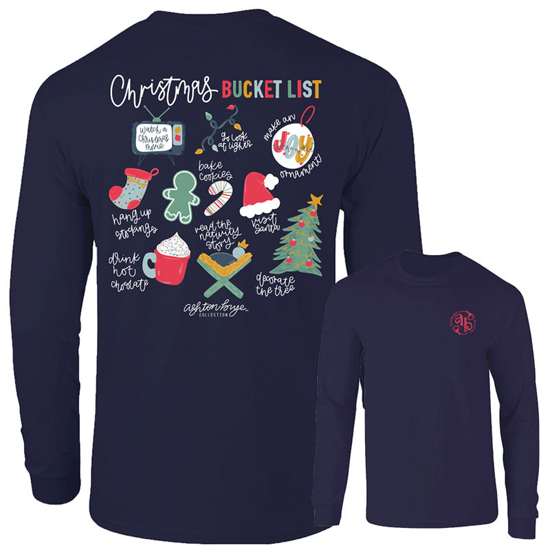 Southernology Ashton Brye Christmas Bucket List - Adult & Kids T-Shirts, Sweatshirts & Hoodies apparel design preview 1