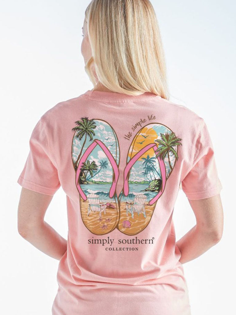 Simply Southern Sandals Beach Peach - Adult & Kids T-Shirts, Sweatshirts & Hoodies apparel design preview 1