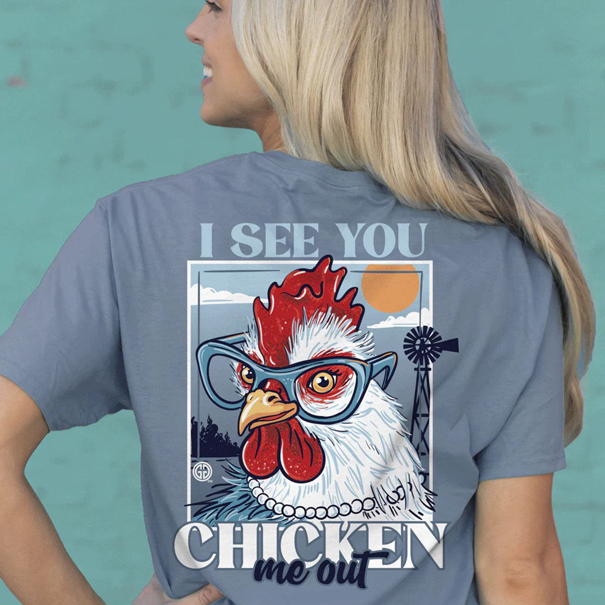 Girlie Girl Originals Chicken Me Out - Adult & Kids T-Shirts, Sweatshirts & Hoodies apparel design preview 1