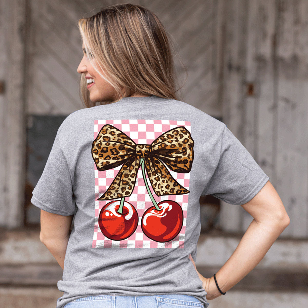 Girlie Girl Originals Leopard Cherry - Adult & Kids T-Shirts, Sweatshirts & Hoodies apparel design preview 1