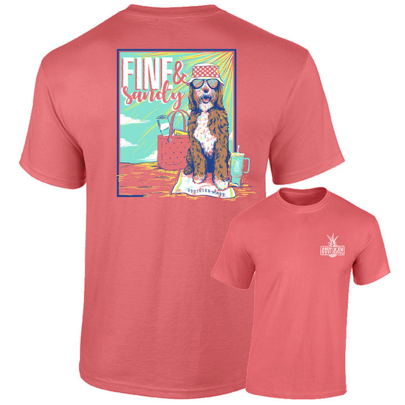 Southernology Fine and Sandy Dog Comfort Colors - Adult & Kids T-Shirts, Sweatshirts & Hoodies apparel design preview 1