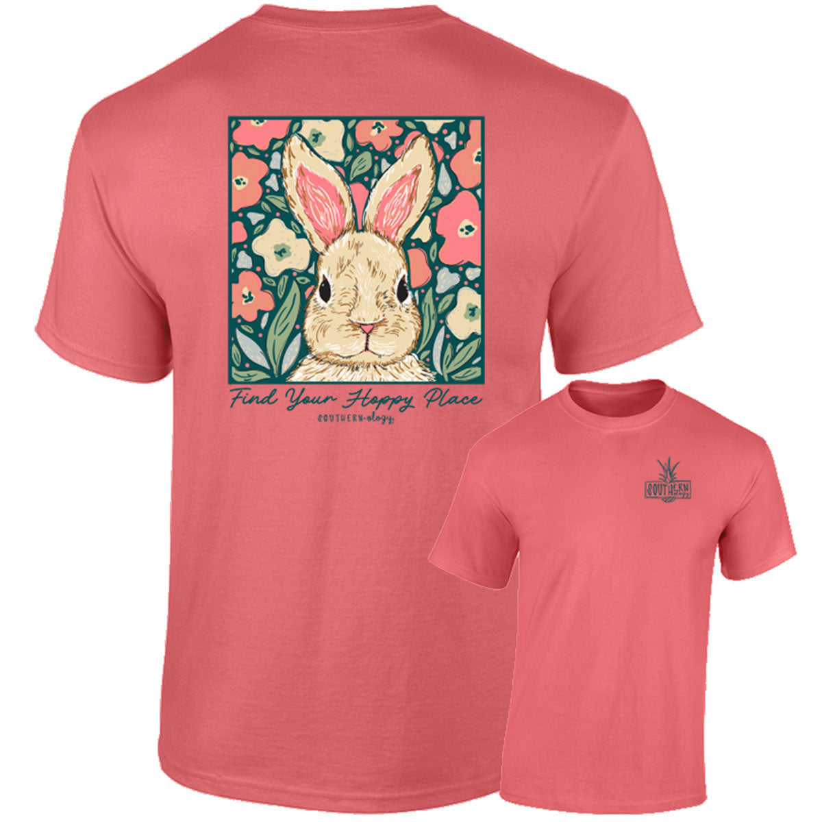 Southernology Hoppy Place Easter Comfort Colors - Adult & Kids T-Shirts, Sweatshirts & Hoodies apparel design preview 2