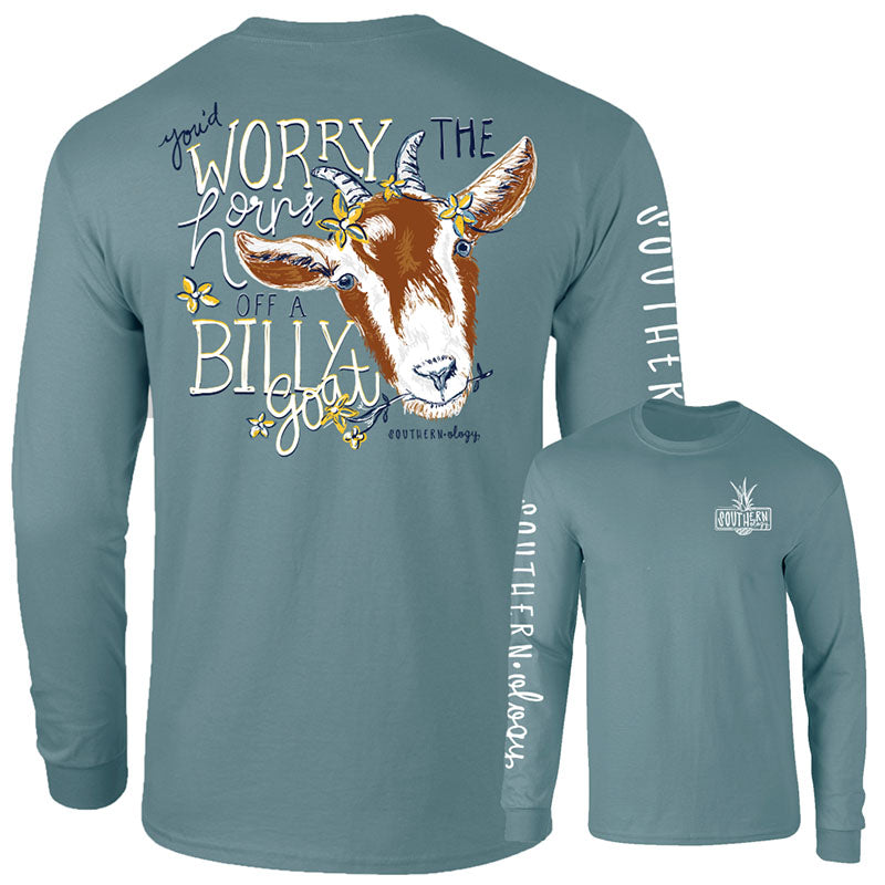 Southernology Worry the Horns off a Billy Goat - Adult & Kids T-Shirts, Sweatshirts & Hoodies apparel design preview 1