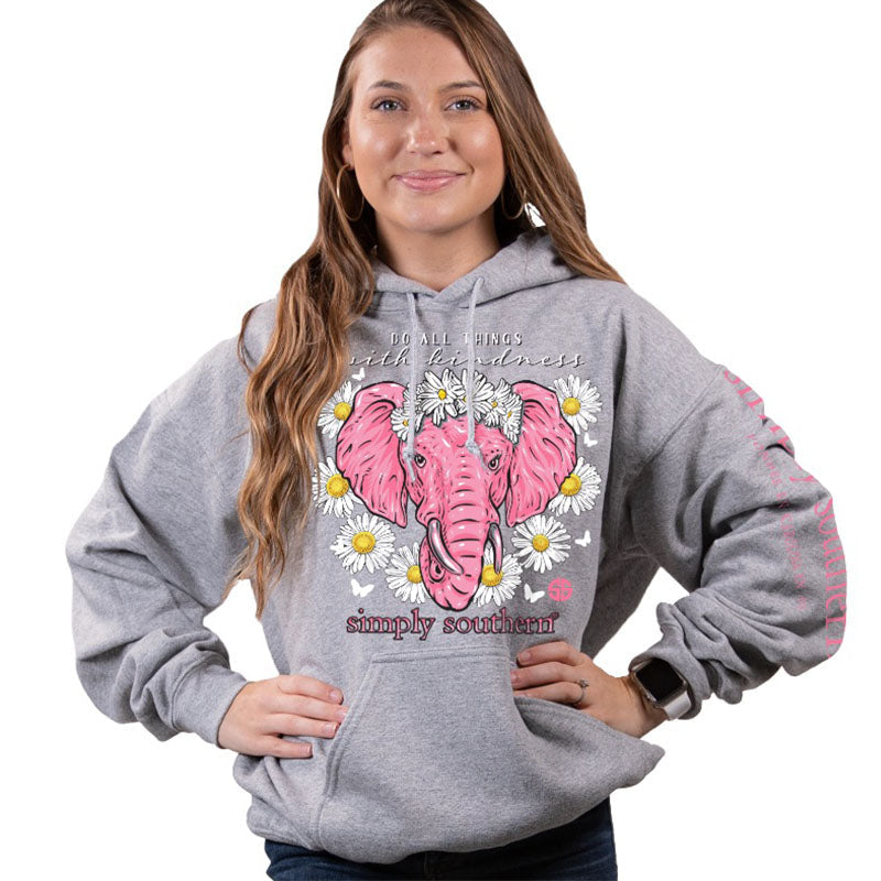SALE Simply Southern Preppy Daisy Elephant - Adult & Kids T-Shirts, Sweatshirts & Hoodies apparel design preview 1