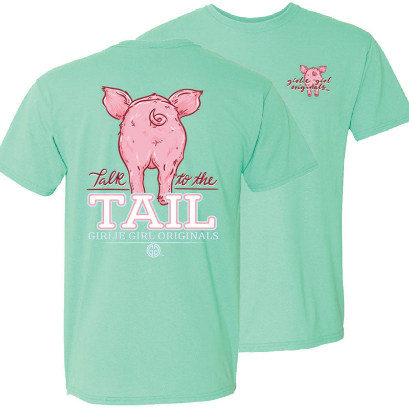 Girlie Girl Originals Talk To The Tail Pig - Adult & Kids T-Shirts, Sweatshirts & Hoodies apparel design preview 2
