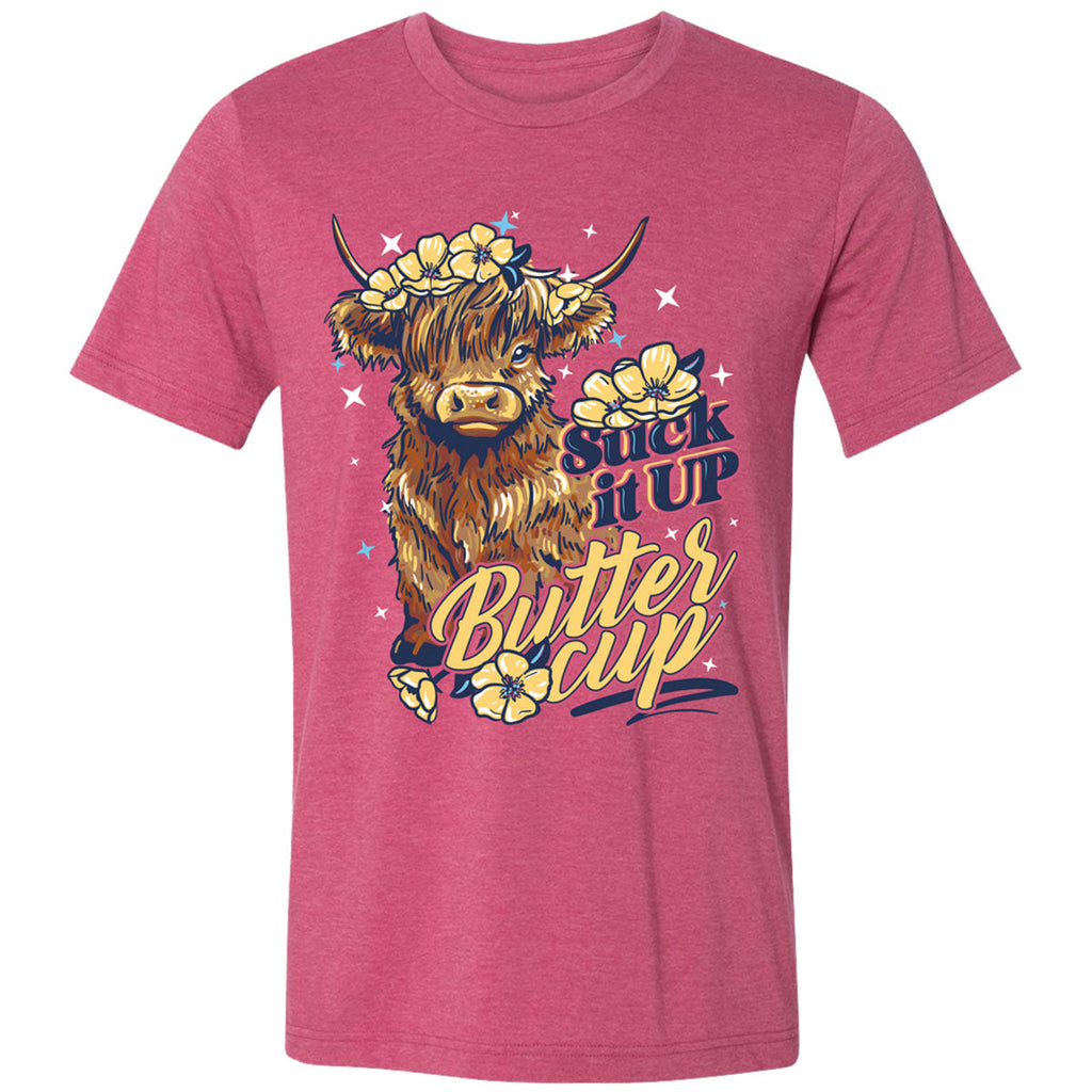 Girlie Girl Lulu Mac Buttercup Cow Canvas - Adult & Kids T-Shirts, Sweatshirts & Hoodies apparel design preview 2