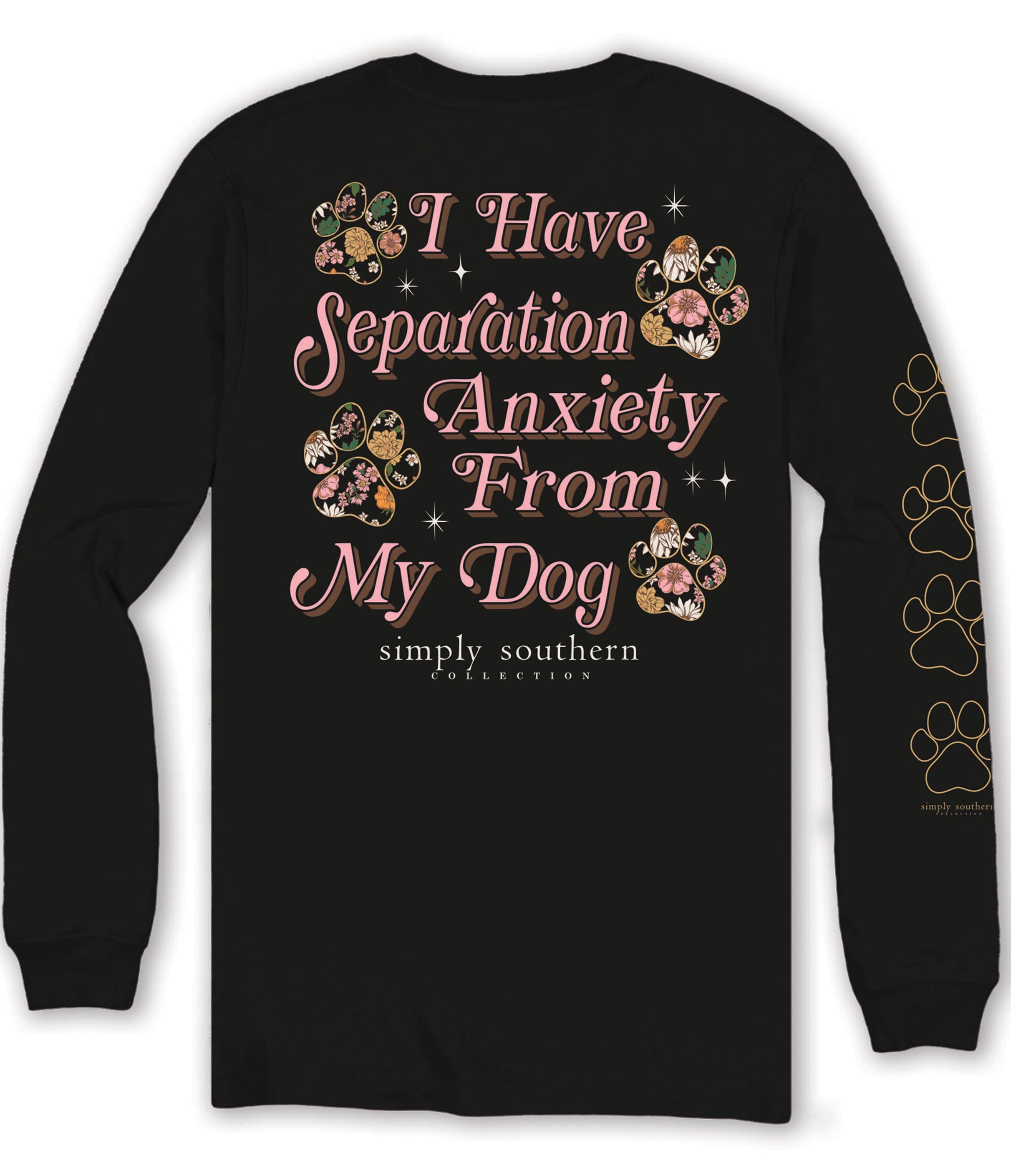Simply Southern Anxiety From My Dog - Adult & Kids T-Shirts, Sweatshirts & Hoodies apparel design preview 1