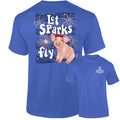 Southernology Let Sparks Fly USA Pig Comfort Colors - Adult & Kids T-Shirts, Sweatshirts & Hoodies apparel design preview 1