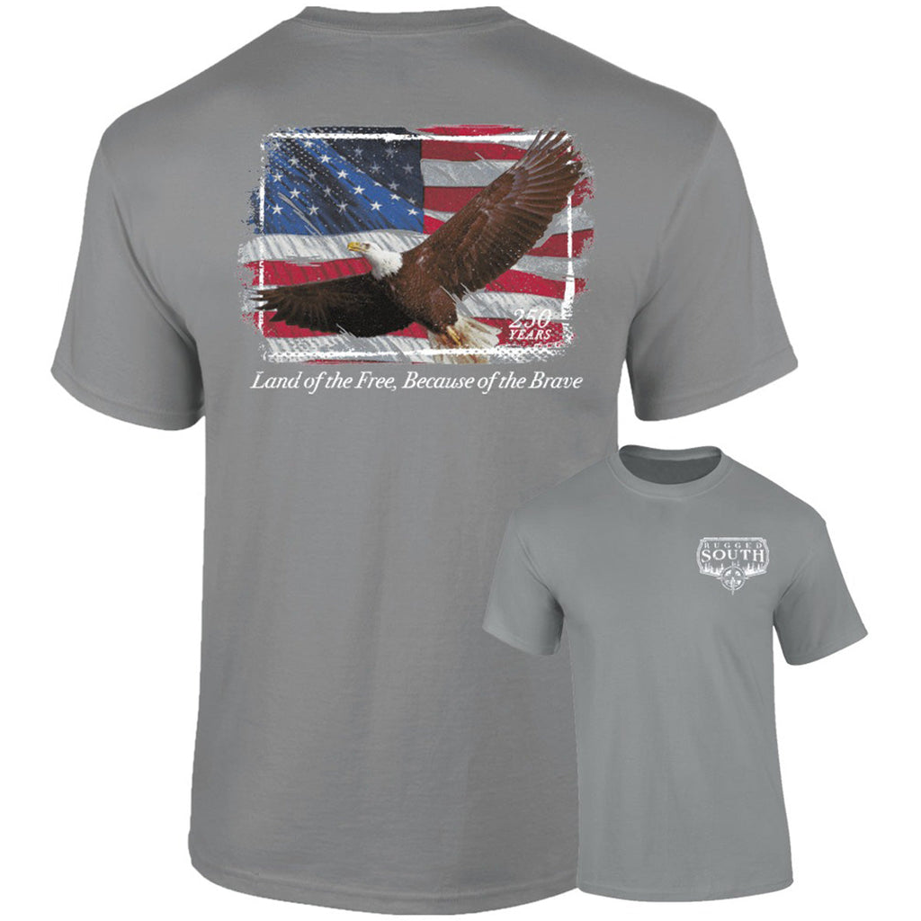 Southernology Rugged South USA Eagle Comfort Colors - Adult & Kids T-Shirts, Sweatshirts & Hoodies apparel design preview 2