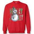 Sassy Frass Holly Jolly Christmas Snowman Crew - Adult & Kids T-Shirts, Sweatshirts & Hoodies apparel design preview 1
