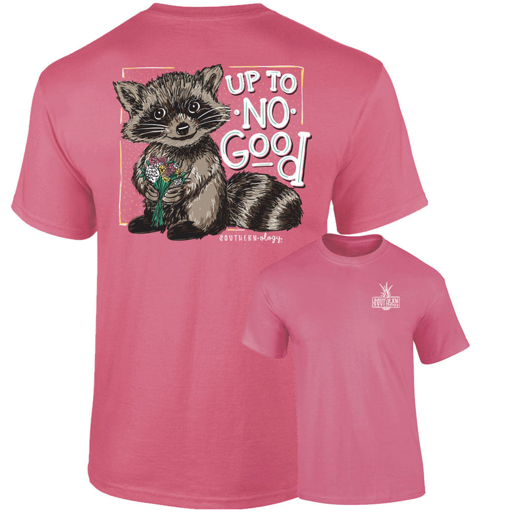 Southernology Up to No Good Racoon Comfort Colors - Adult & Kids T-Shirts, Sweatshirts & Hoodies apparel design preview 2