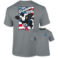 Southernology Freedom Ring Cow USA Comfort Colors - Adult & Kids T-Shirts, Sweatshirts & Hoodies apparel design preview 1
