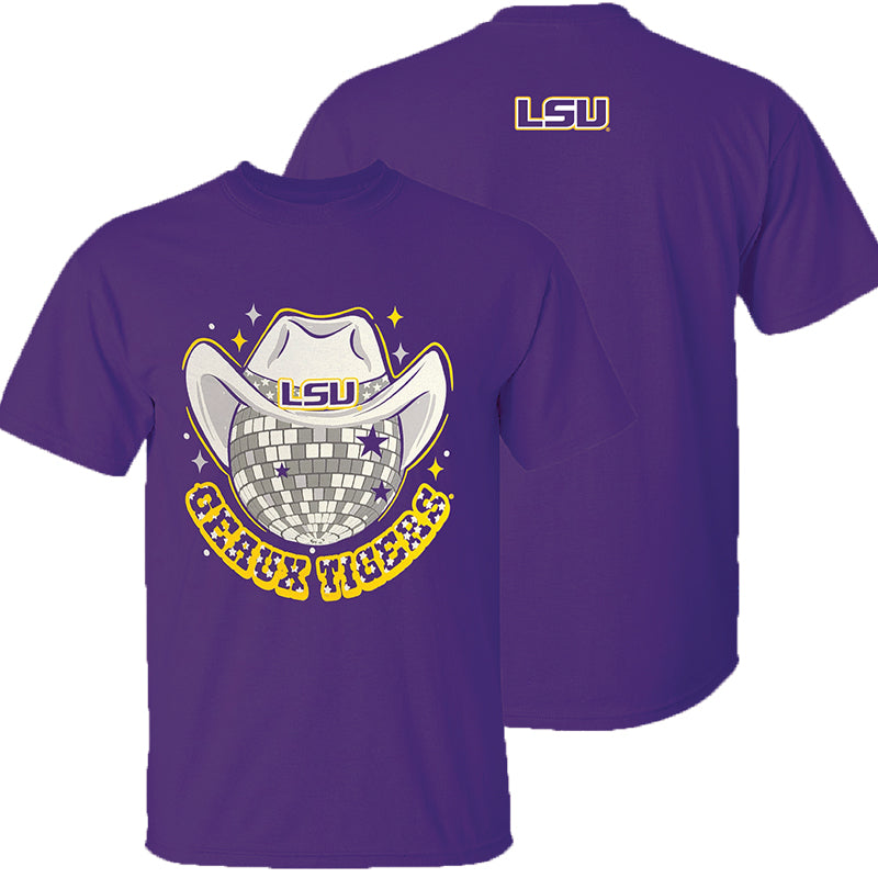 Louisiana Geaux Tigers Disco Hat - Adult & Kids T-Shirts, Sweatshirts & Hoodies apparel design preview 1