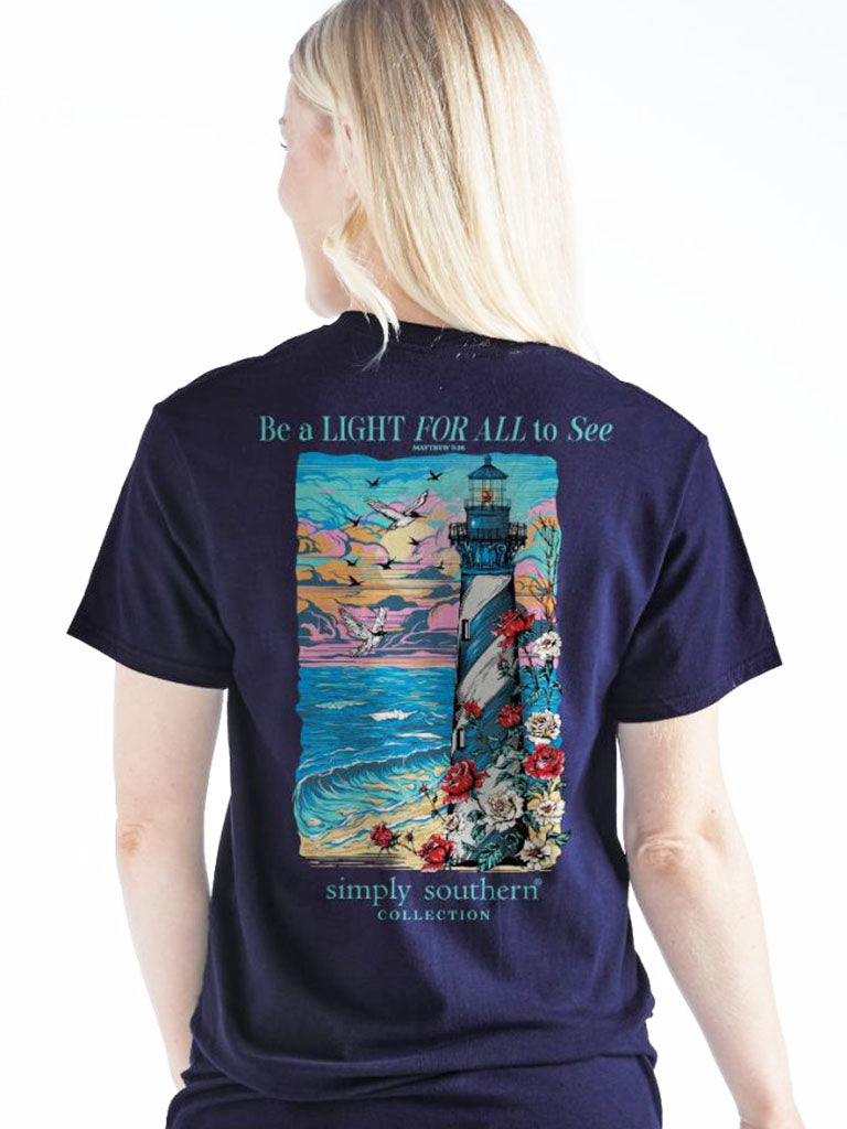 Simply Southern Lighthouse Beach - Adult & Kids T-Shirts, Sweatshirts & Hoodies apparel design preview 1