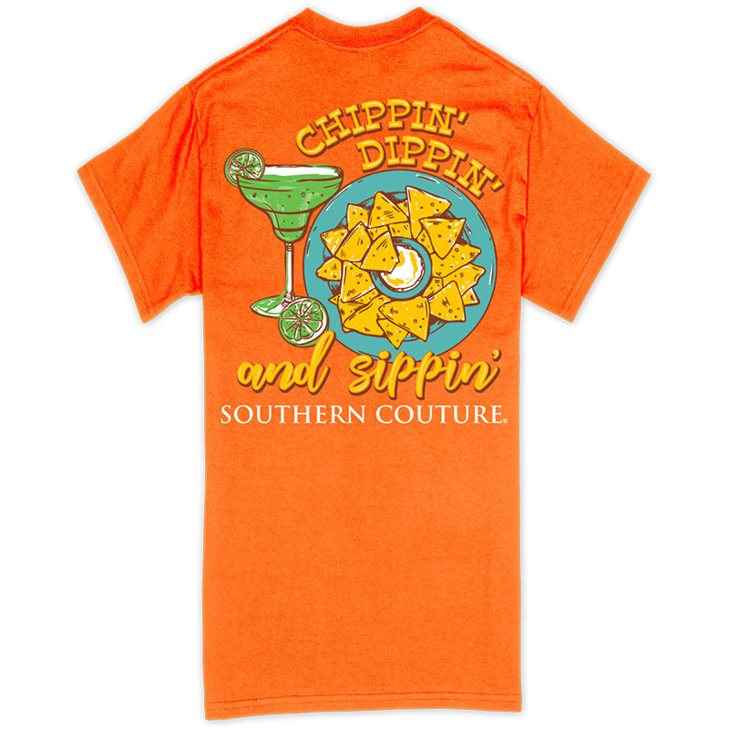 Southern Couture Classic Chippin Dippin Margarita - Adult & Kids T-Shirts, Sweatshirts & Hoodies apparel design preview 1