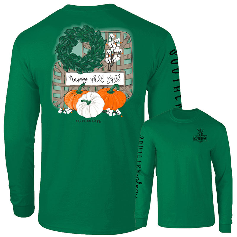 Southernology Happy Fall Y'all Comfort Colors - Adult & Kids T-Shirts, Sweatshirts & Hoodies apparel design preview 1