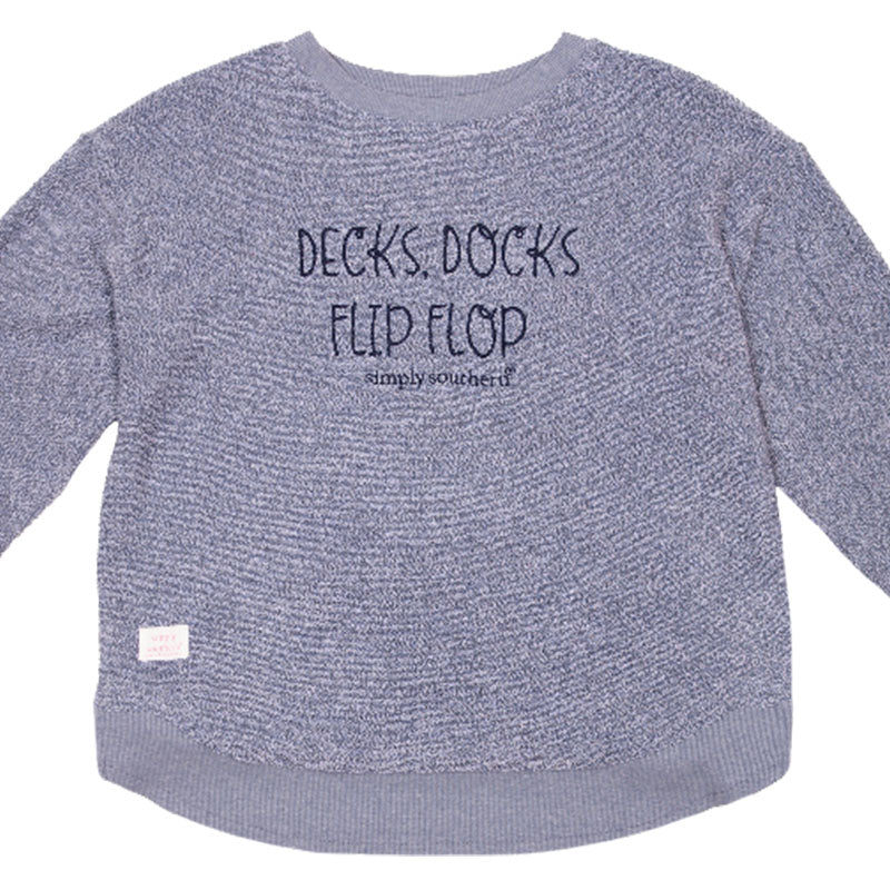 SALE Simply Southern Flip Flop Terry Soft Crew - Adult & Kids T-Shirts, Sweatshirts & Hoodies apparel design preview 1